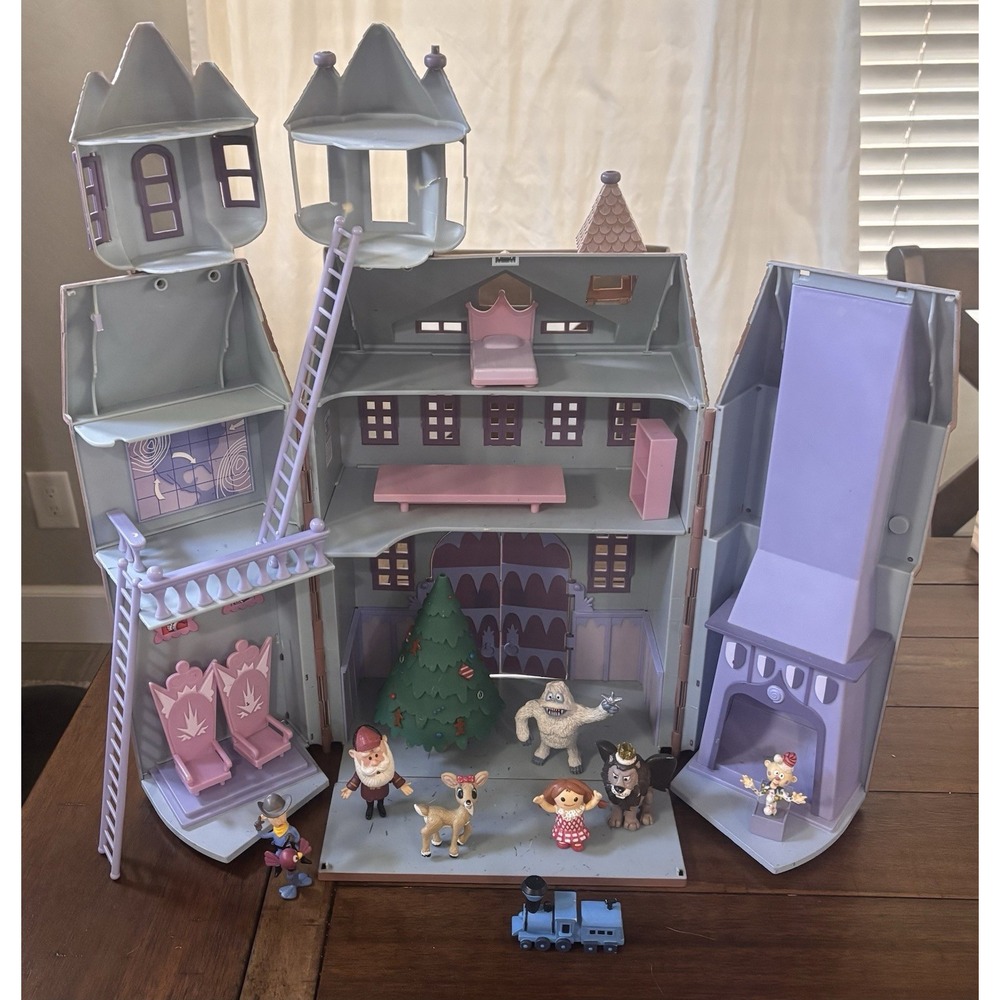 Vtg Rudolph &The Island of Misfit Toys Santa's Castle Accessories DAMAGED READ